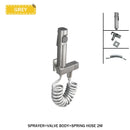 GobekUsa Brass Bidet Faucet Set Dual Function Shattaf Sprayer Gold Sanitary Shower