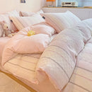 GobekUsa Jacquard Cotton Bedding Set for Queen King Size - Skin Friendly Comforter Cover