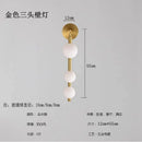 GobekUsa Glass Ball Wall Lights Living Room Coffee Shop Gold Black Pearl Mirror Light