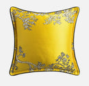 GobekUsa Baroque Floral Geometry Jacquard Cushion Covers - European Classical Decor, 45x45cm