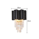 GobekUsa Gold Crystal Wall Lamp with LED Light for Home Lighting Fixtures