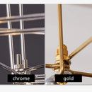 GobekUsa Crystal Chandelier Ceiling Pendant Light for Living Dining Bedroom Home Lighting