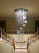 GobekUsa Crystal Ball Chandelier - Large Modern Lustre Design - D80*H300cm