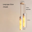 GobekUsa Cream Marble Chandelier Pendant Light for Luxury Bedroom and Bar Counter