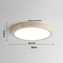 GobekUsa LED Ceiling Light Fixture Yellow Stone White PE Shade Plafond Lamp