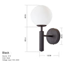 GobekUsa Glass Ball Mirror Wall Lights for Bedroom Living Room Decor
