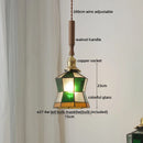 GobekUsa LED Walnut Copper Pendant Light with Knob Switch - Modern Style Lighting Fixtures