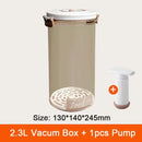 GobekUsa Fresh-Keeping Vacuum Canister: Large Capacity Food Organizer.