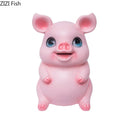 GobekUsa Cartoon Pig Child Savings Jar Piggy Bank Desk Decoration Resin Sculpture
