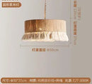 GobekUsa Boho Fringe Hemp Rope Tassel Pendant Light for Office Bedroom Living Room