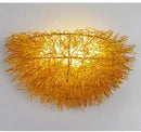 GobekUsa Gold Bird Nest LED Wall Lamp Modern Home Decoration Wall Sconce