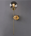 GobekUsa Golden Glass Ball Wall Lamp: Modern Nordic Style Bedside & Living Room Lighting