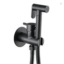 GobekUsa Brass Bidet Faucet Single Cold Water Black Toilet Sprayer Valve Jet Set