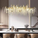 GobekUsa Gold Aluminium Branch Pendant Light Chandelier for Modern Dining Room Decor