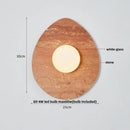 GobekUsa Green Marble Stone LED Wall Sconce Lighting for Bedroom and Hallway
