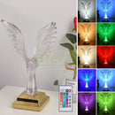 GobekUsa Crystal Eagle LED Table Lamp for Bedroom Study and Living Room