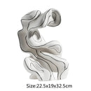 GobekUsa Ceramic Curl Sculpture Decor Modern Porcelain Figurine Room Decoration