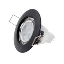 GobekUsa LED Recessed Downlights Frame - Round Aluminum Spot Lighting Fixture - Black/White/Nickel