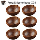 GobekUsa Coconut Bowl Set with Wooden Spoon: Natural Handmade Tableware for Desserts, Fruits, Salads