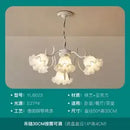 GobekUsa LED Flower Chandelier: French Retro Style for Bedroom, Living Room, Restaurant