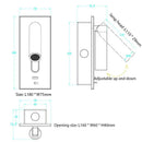 GobekUsa LED Wall Sconce Adjustable Reading Light for Hotel Bedroom, USB Charging