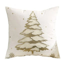 GobekUsa Christmas Tree Embroidered Cushion Cover - Festive Decor Pillow Cover