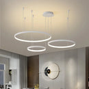 GobekUsa Acrylic LED Ring Pendant Light Modern Minimalist Art Decor Chandelier