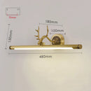 GobekUsa Antler 8W LED 46CM Mirror Light Sconce for Bedroom and Bathroom