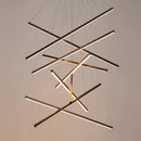 Modern Black Multi-Light LED Pendant Chandelier