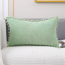 GobekUsa Beige Pompom Decorative Pillow Cover Set - Premium Quality Home Sofa Decor