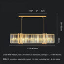 GobekUsa Luxe E14 LED Crystal Pendant Chandelier: Elegant Dining Room Lighting