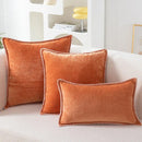 GobekUsa Luxe Chenille Velvet Cushion Cover Set for Elegant Living Room Decor