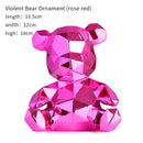 GobekUsa Electroplated Teddy Bear Sculpture for Home Decor