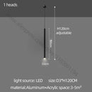 GobekUsa Glossy Cylindrical Chandelier for Bar, Restaurant, Bedside, and Company Front Desk