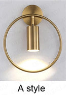 GobekUsa Brass Ring LED Wall Light for Home Decor and Ambiance