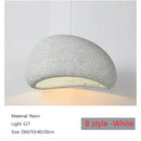 GobekUsa Japanese Wabi Sabi LED Pendant Lamp Modern Simple Living Room Bedroom Chandelier