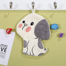 GobekUsa Cartoon Animal Shape Coral Velvet Hand Towel for Kids, Absorbent Kitchen Bathroom Cleaning Towels