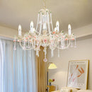 GobekUsa Crystal Chandelier: Elegant French Light Luxury Candle Design for Romantic Living and Dining Rooms