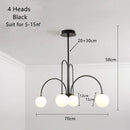 GobekUsa Glass Ball LED Chandelier for Indoor Decor Lighting