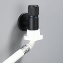 GobekUsa Black Copper Brass Washing Machine Faucet Single Cold Wall Mounted Bibcock
