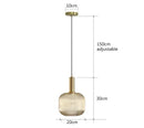 GobekUsa Colorful Glass Pendant Lights Living Room Bedside Lamp LED Hanging Lighting
