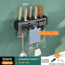 GobekUsa Kitchen Organizer: Wall-mounted Multifunction Knife and Chopsticks Storage Rack