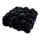 GobekUsa Knot Square Pillows: Handmade Decor for Living Room, Bedroom, Office in Grey