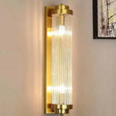 GobekUsa Glass Rod Crystal Wall Sconce: Modern Luxury Bedroom Living Room Light