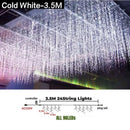 GobekUsa Icicle LED String Lights: Festive Outdoor Christmas Decoration for Party, Patio, Garden