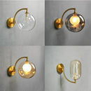 GobekUsa Glass Ball LED Wall Sconce for Living Bedroom Dining Kitchen - Minimalist Design
