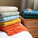 GobekUsa Cozy Knit Throw Blanket