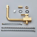 GobekUsa Dual Outlet Gold Kitchen Faucet for Purified Water Hot & Cold Basin Sink