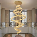 GobekUsa Crystal Chandelier: Elegant Living Room & Stair Pendant Light
