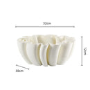 GobekUsa Geometric Striped Fruit Plate Tray for Home Decor & Storage